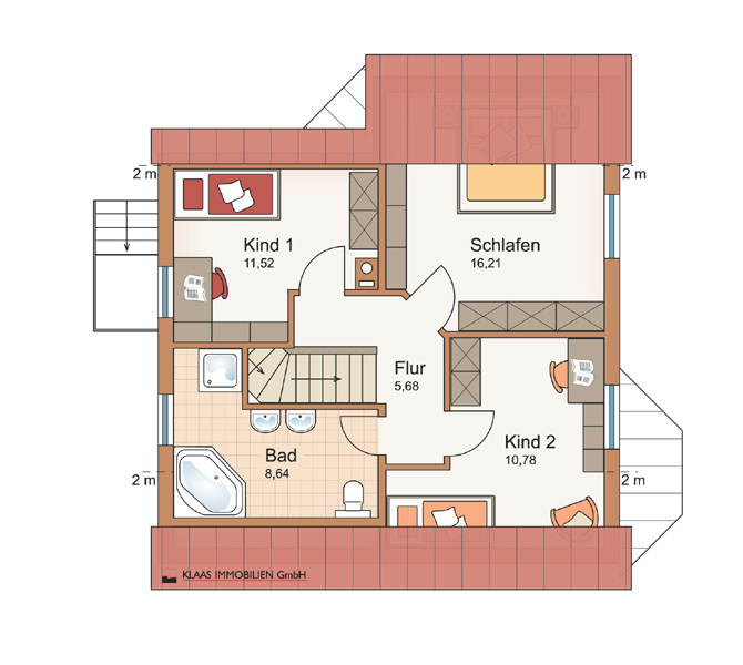 Grundriss DG Einfamilienhaus Strausberg