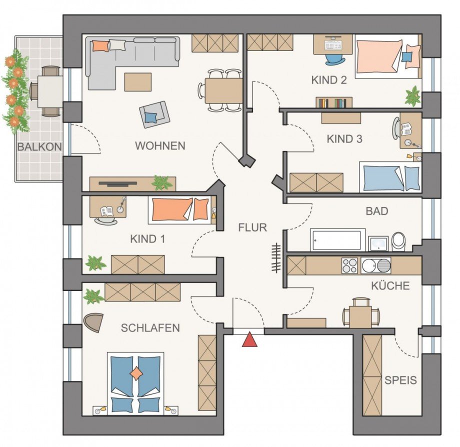 Grundriss Wohnung Strausberg