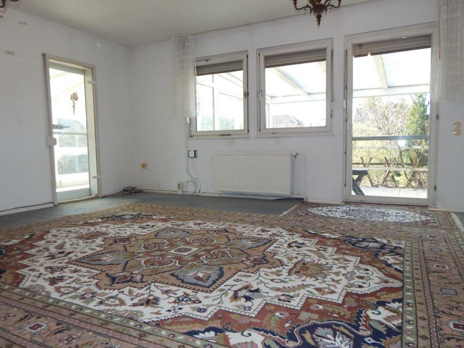 Wohnzimmer mit Terrassenzugang Einfamilienhaus Strausberg