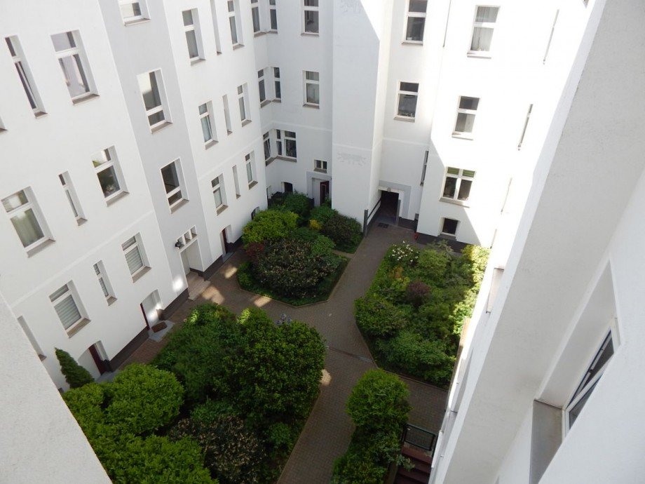 Blick in den Innenhof Wohnung Berlin