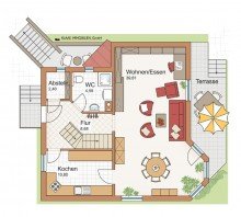 Grundriss EG BEREITS NEU VERMIETET: familienfreundliches Einfamilienhaus mit Einliegerwohnung in bester Lage
